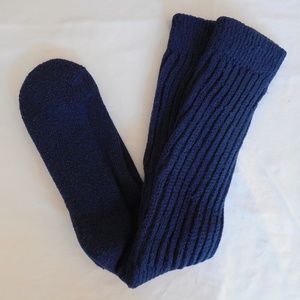 NEW HOOTERS UNIFORM XL SCRUNCHIE SOCKS NAVY O/S